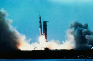 rocket space moon landing