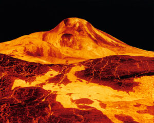 Maat Mons Volcano on Venus